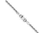 FJC Finejewelers 10 kt White Gold Bright Cut Quadruple Rope Chain Lobster Clasp 26 Inches x 1.85 mm