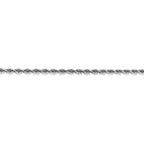 FJC Finejewelers 10 kt White Gold Bright Cut Quadruple Rope Chain Lobster Clasp 26 Inches x 2.75 mm