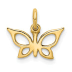 FJC Finejewelers 10 kt Yellow Gold Butterfly Charm 13 x 13 mm