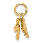 FJC Finejewelers 10 kt Yellow Gold Comedy/Tragedy Charm 15 x 11 mm