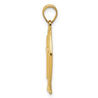 FJC Finejewelers 10 kt Yellow Gold Ichthus Fish Charm 26 x 9 mm