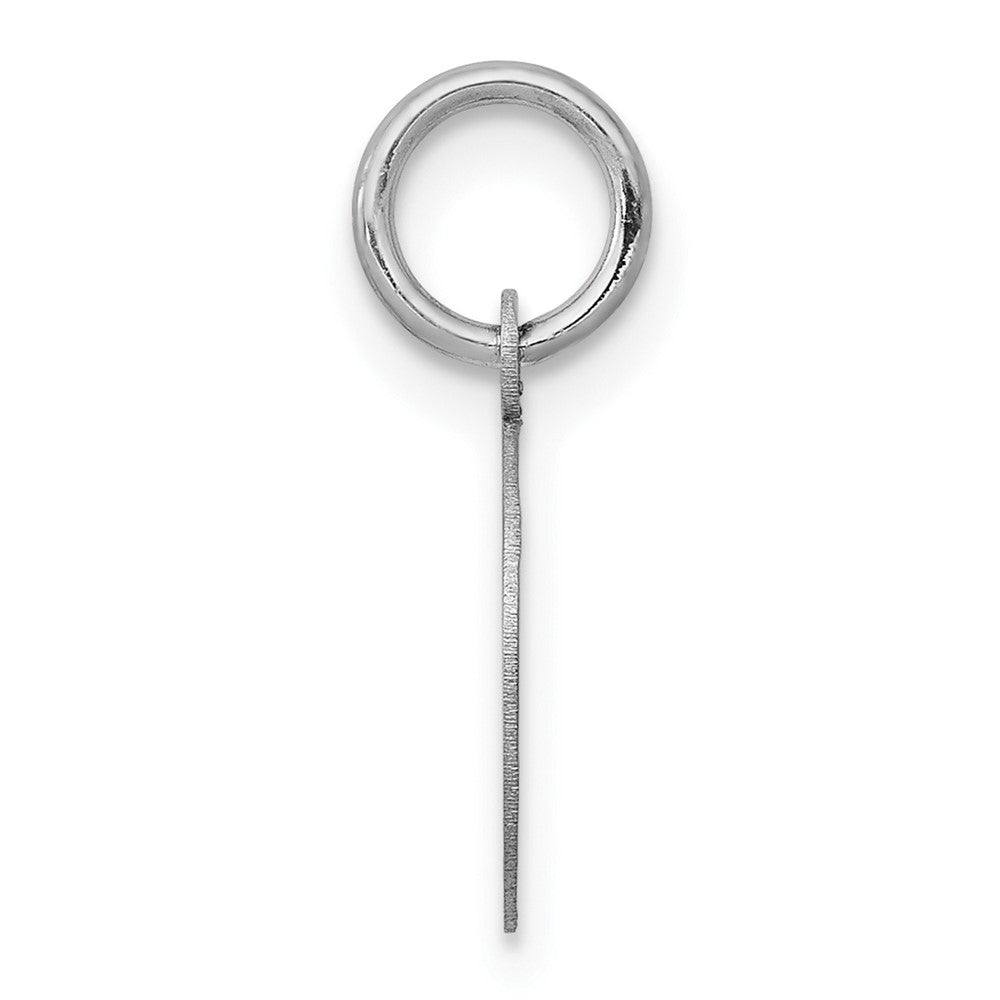 FJC Finejewelers 10 kt White Gold Plain .013 Gauge Circular Engravable Disc Charm 16 mm x 10 mm