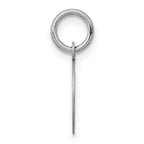 FJC Finejewelers 10 kt White Gold Plain .013 Gauge Circular Engravable Disc Charm 16 mm x 10 mm