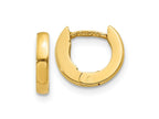 FJC Finejewelers 10 kt Yellow Gold Hoop Polished Hinged Earrings 6 mm x 3 mm