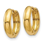 FJC Finejewelers 10 kt Yellow Gold Polished Hinged Hoop Earrings 11 mm x 12 mm