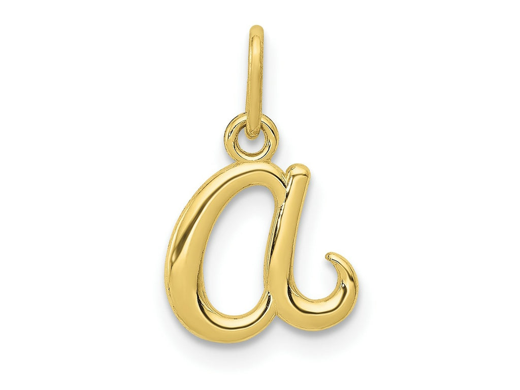 FJC Finejewelers 10 kt Yellow Gold Letter A Initial Charm 11 mm x 9 mm