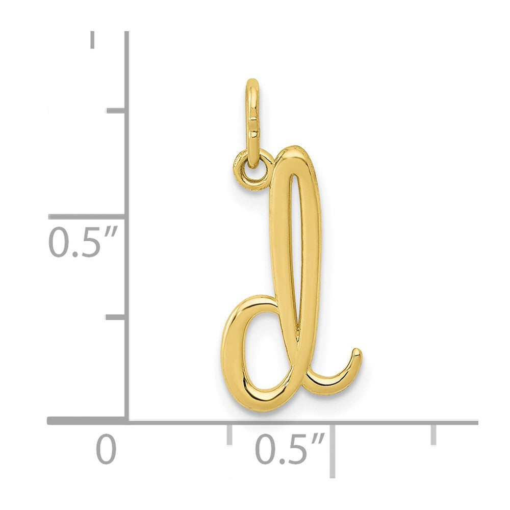 FJC Finejewelers 10 kt Yellow Gold Letter D Initial Charm