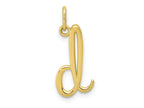 FJC Finejewelers 10 kt Yellow Gold Letter D Initial Charm