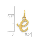 FJC Finejewelers 10 kt Yellow Gold Letter E Initial Charm