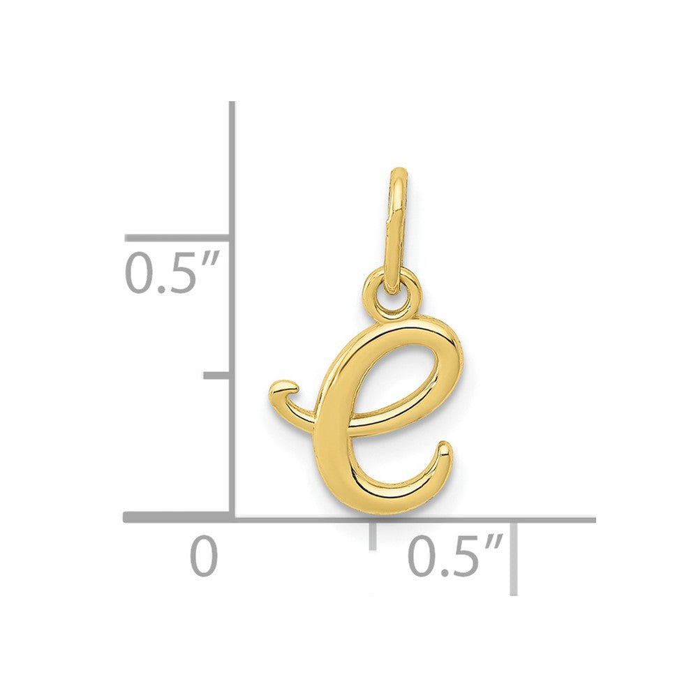 FJC Finejewelers 10 kt Yellow Gold Letter E Initial Charm