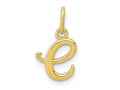 FJC Finejewelers 10 kt Yellow Gold Letter E Initial Charm
