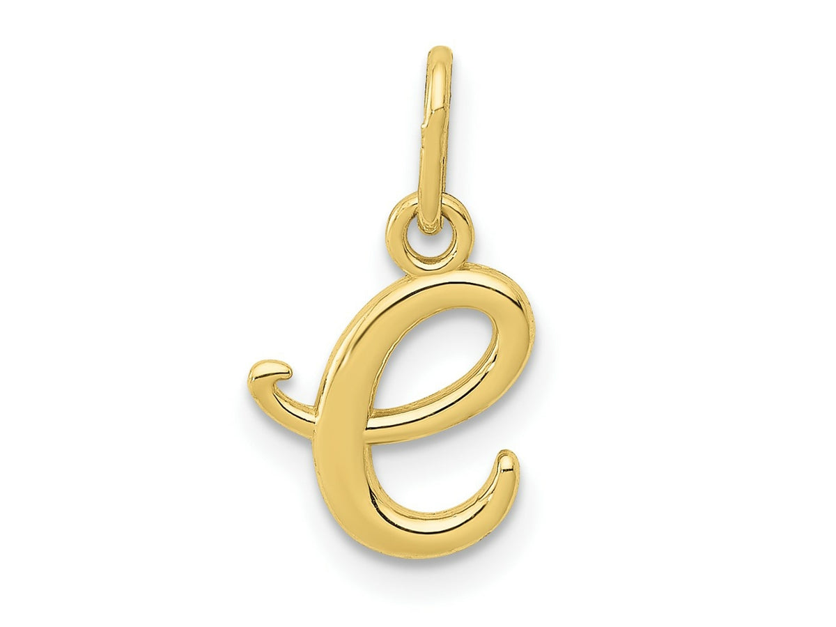 FJC Finejewelers 10 kt Yellow Gold Letter E Initial Charm