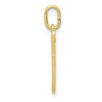 FJC Finejewelers 10 kt Yellow Gold Letter F Initial Charm