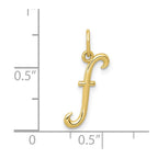FJC Finejewelers 10 kt Yellow Gold Letter F Initial Charm