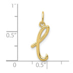 FJC Finejewelers 10 kt Yellow Gold Letter L Initial Charm