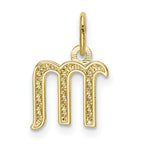 FJC Finejewelers 10 kt Yellow Gold Letter M Initial Charm