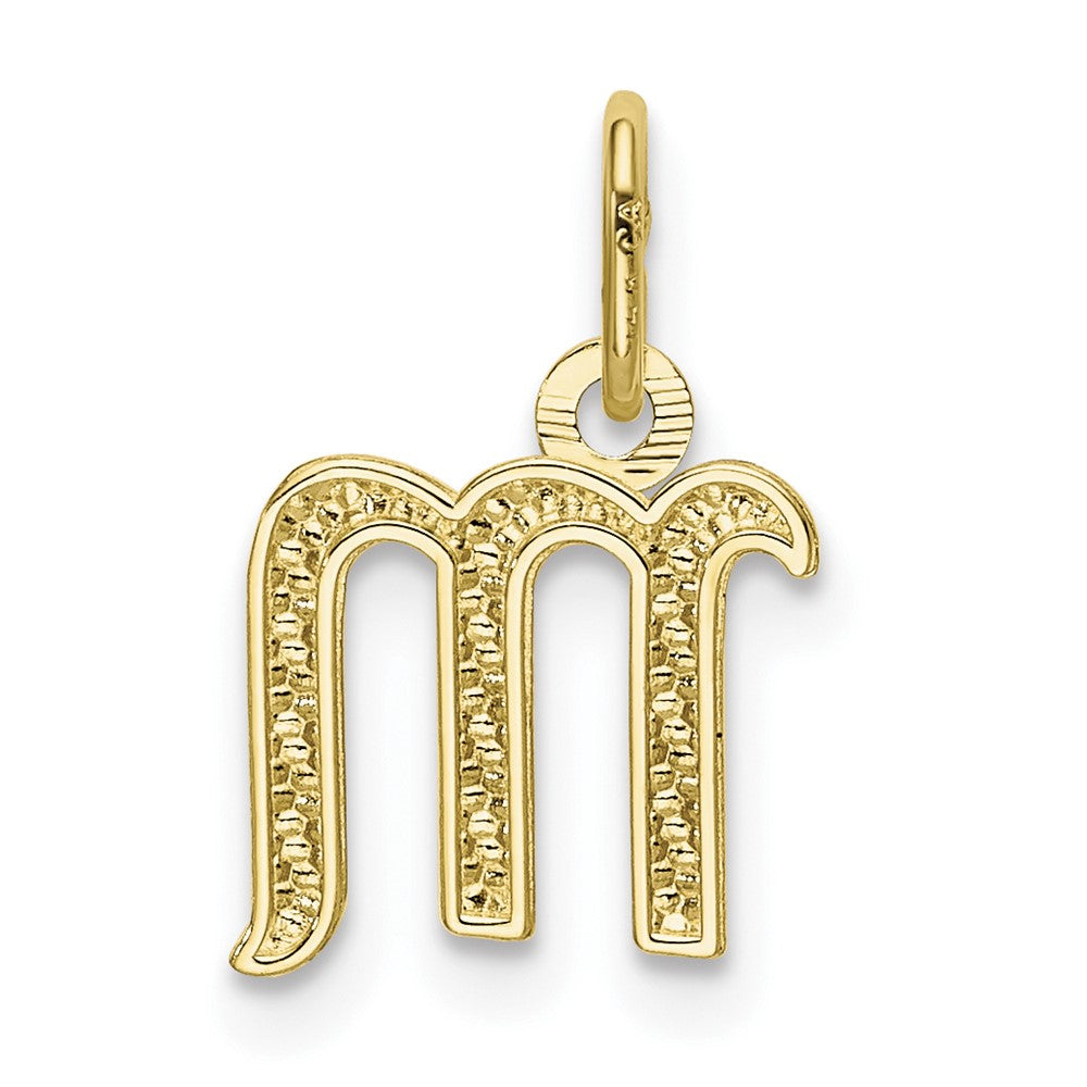 FJC Finejewelers 10 kt Yellow Gold Letter M Initial Charm