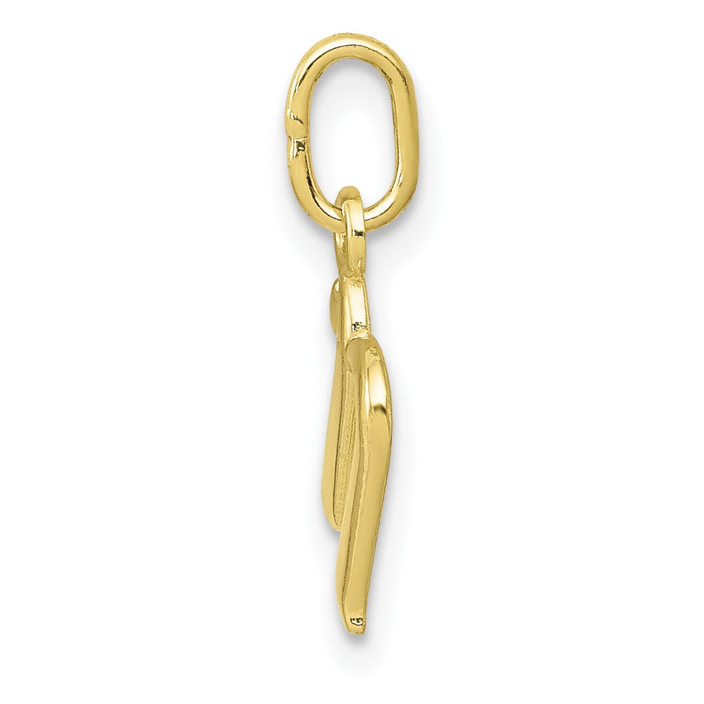 FJC Finejewelers 10 kt Yellow Gold Letter N Initial Charm