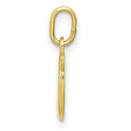 FJC Finejewelers 10 kt Yellow Gold Letter O Initial Charm