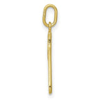 FJC Finejewelers 10 kt Yellow Gold Letter P Initial Charm