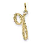 FJC Finejewelers 10 kt Yellow Gold Letter P Initial Charm