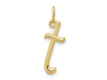 FJC Finejewelers 10 kt Yellow Gold Letter T Initial Charm