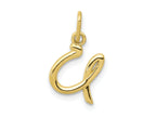 FJC Finejewelers 10 kt Yellow Gold Letter U Initial Charm
