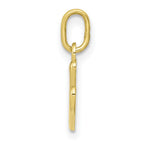 FJC Finejewelers 10 kt Yellow Gold Letter V Initial Charm