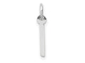 FJC Finejewelers 10 kt White Gold Themed Small Slanted Block Initial I Char 15 mm x 6 mm