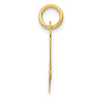 FJC Finejewelers 10 kt Yellow Gold Small Fancy Script Initial A Charm 16 x 17 mm