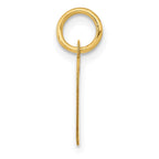 FJC Finejewelers 10 kt Yellow Gold Small Fancy Script Initial D Charm 16 x 15 mm