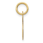 FJC Finejewelers 10 kt Yellow Gold Small Fancy Script Initial S Charm 16 x 17 mm