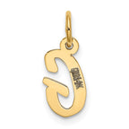 FJC Finejewelers 10 kt Yellow Gold Small Script Initial G Charm 17 x 11 mm