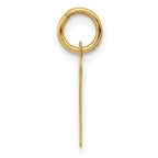 FJC Finejewelers 10 kt Yellow Gold Small Script Initial P Charm 17 x 11 mm