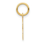 FJC Finejewelers 10 kt Yellow Gold Small Block Initial B Charm 18 x 10 mm