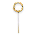 FJC Finejewelers 10 kt Yellow Gold Small Block Initial C Charm 18 x 10 mm