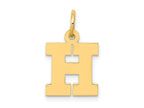 FJC Finejewelers 10 kt Yellow Gold Small Block Initial H Charm 18 x 12 mm