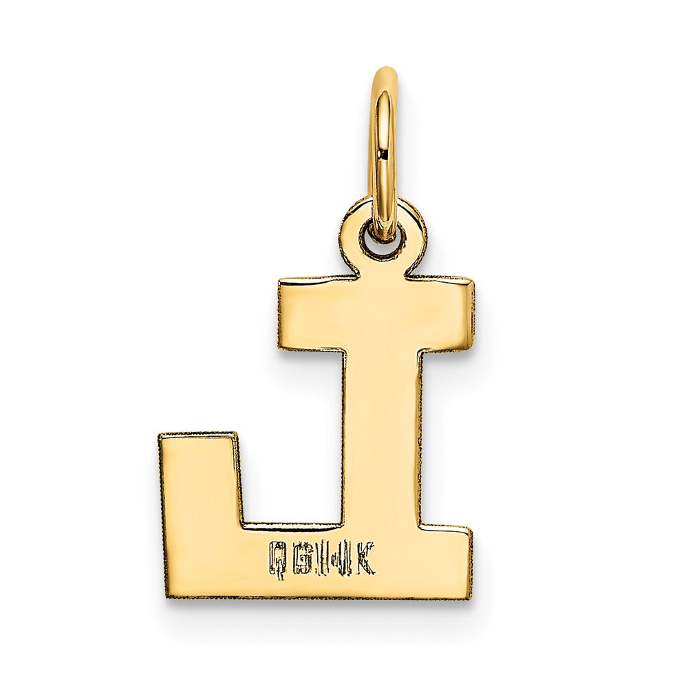 FJC Finejewelers 10 kt Yellow Gold Small Block Initial L Charm 18 x 12 mm