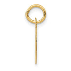 FJC Finejewelers 10 kt Yellow Gold Small Block Initial O Charm 18 x 12 mm