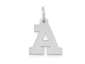 FJC Finejewelers 10 kt White Gold Small Block Initial A Charm 18 mm x 12 mm