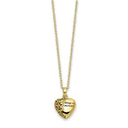 FJC Finejewelers 10 kt Yellow Gold Heart Remembrance Ash Holder Charm 19 x 15 mm