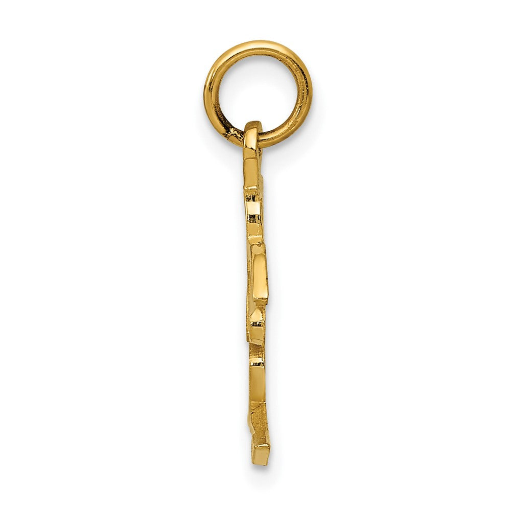 FJC Finejewelers 10 kt Yellow Gold Love Symbol Charm 21 x 15 mm