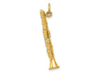 FJC Finejewelers 10 kt Yellow Gold 3-D Clarinet Charm 30 x 6 mm
