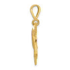 FJC Finejewelers 10 kt Yellow Gold Unicorn Head Charm 30 x 19 mm