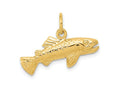 FJC Finejewelers 10 kt Yellow Gold Fish Charm 16 x 24 mm