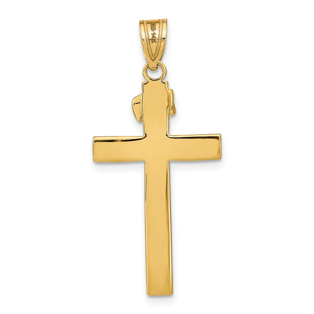 FJC Finejewelers 10 kt Yellow Gold INRI Crucifix Charm 39 x 17 mm