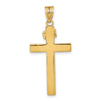 FJC Finejewelers 10 kt Yellow Gold INRI Crucifix Charm 39 x 17 mm