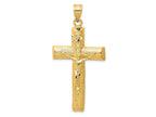 FJC Finejewelers 10 kt Yellow Gold Crucifix Charm 59 x 27 mm