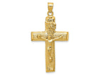 FJC Finejewelers 10 kt Yellow Gold Crucifix Charm 45 x 24 mm