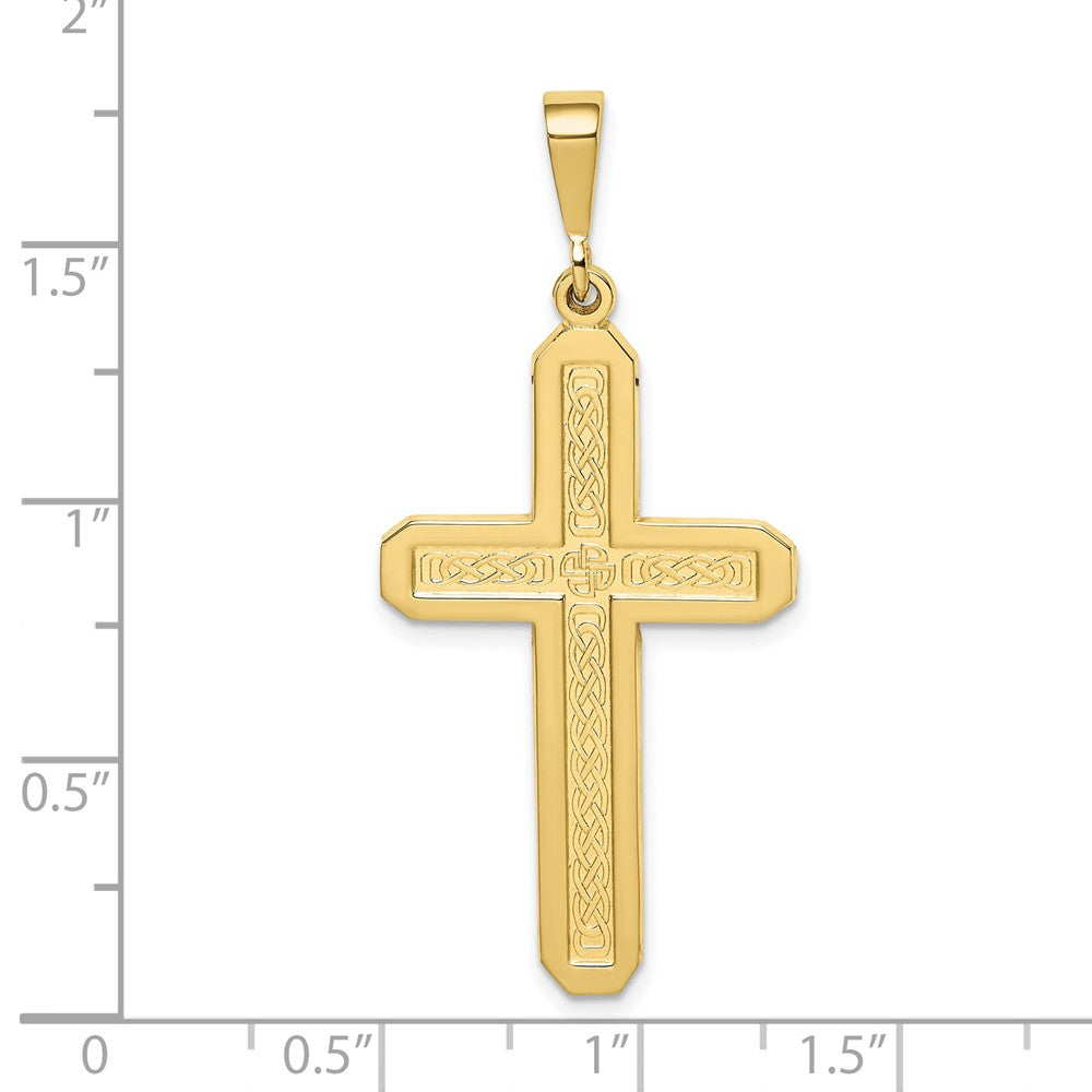 FJC Finejewelers 10 kt Yellow Gold Cross Charm 48 x 21 mm